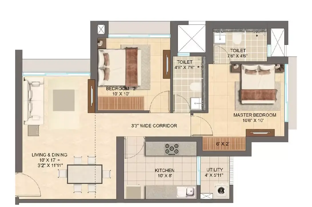 Lodha Vista Unit plan1